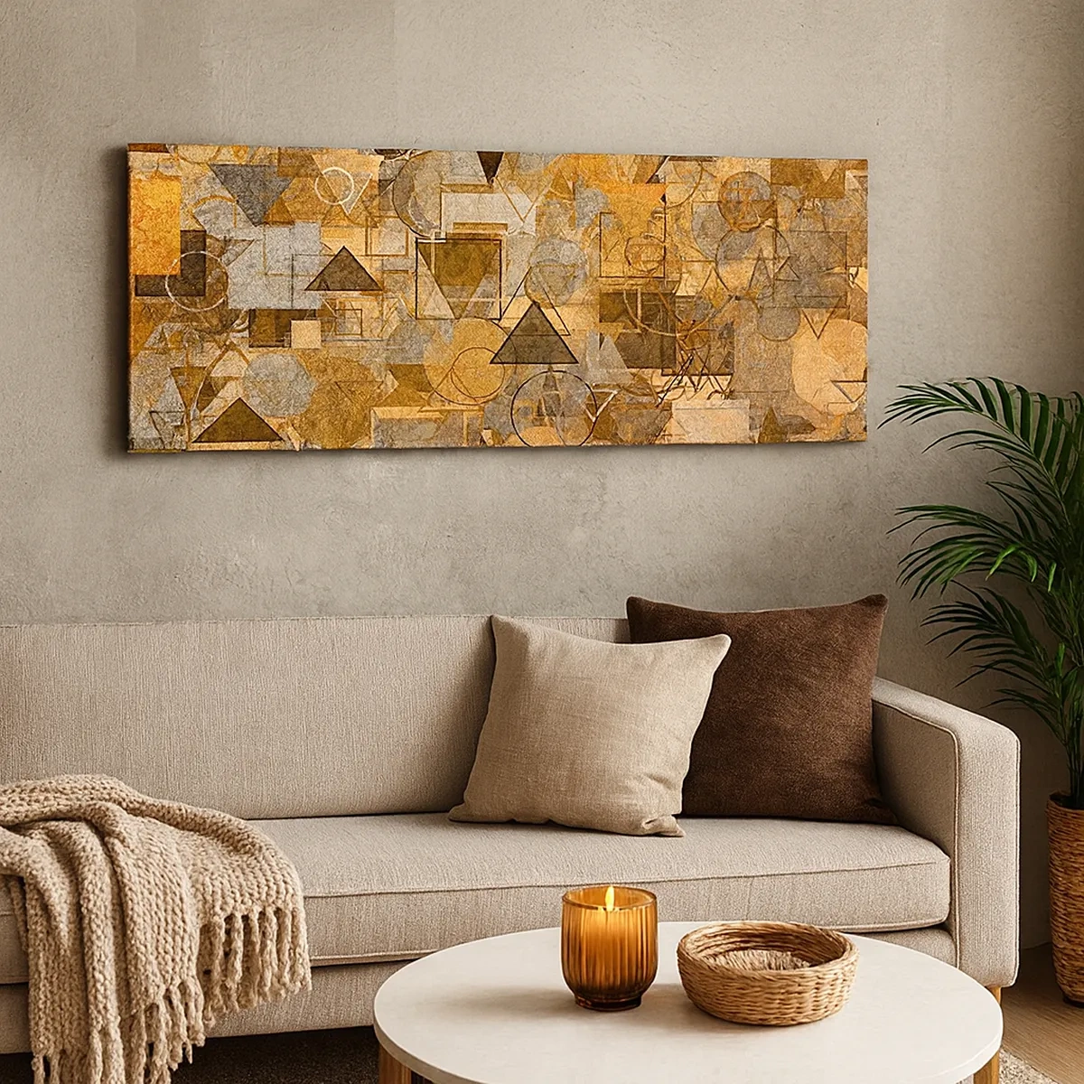 Tablou pe pânză - Lumea băgată în formă - 30x30 cm