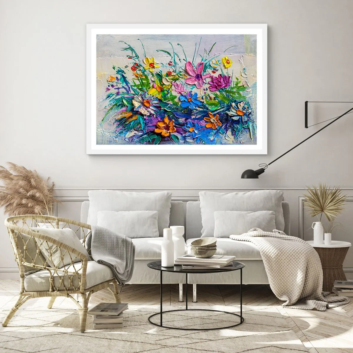 Poster în ramă albă - Nu este deloc o natură moartă - 70x50 cm