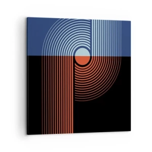 Tablou pe pânză - Într-o îmbrăţişare geometrică - 50x50 cm