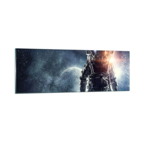 Tablou pe sticlă - Aventură spațială - 90x30 cm