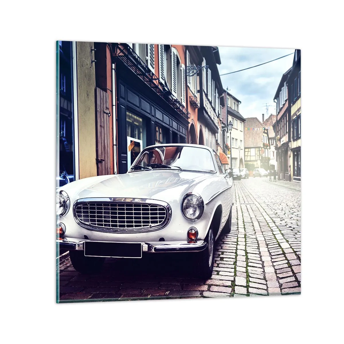 Tablou pe sticlă - Trecutul este astăzi - 60x60 cm