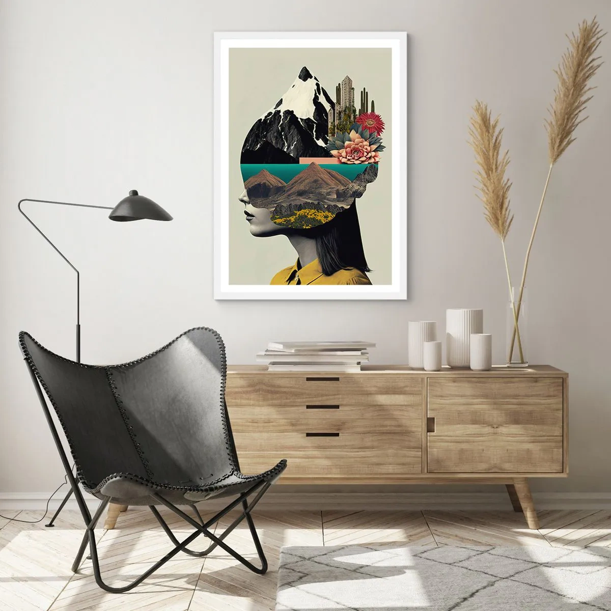 Poster în ramă albă - Femeia - întotdeauna un mister - 40x50 cm