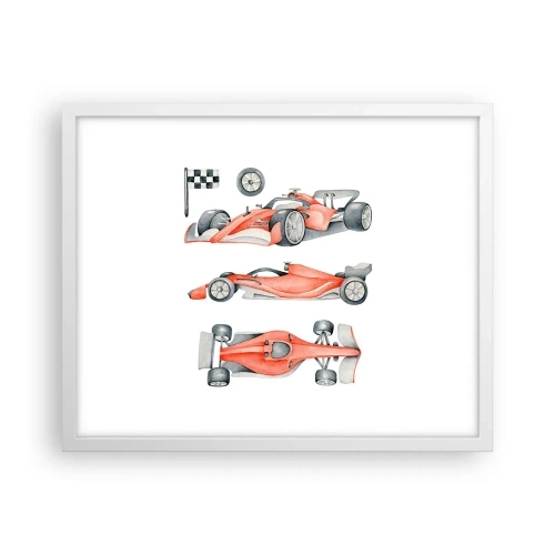 Poster în ramă albă - Prindeți visul - 50x40 cm