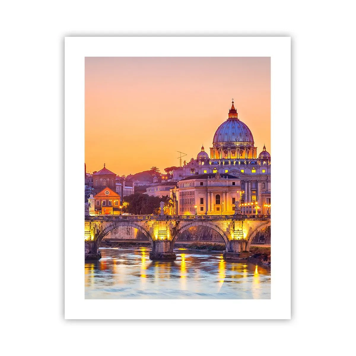 Poster - Amurg deasupra Orașului Etern - 40x50 cm