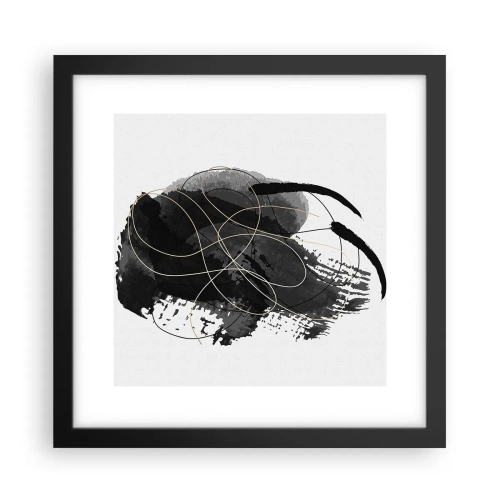 Poster în ramă neagră - Provenit din negru - 30x30 cm