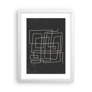 Poster în ramă albă - Nu atât de simplu - 30x40 cm