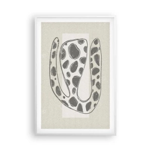 Poster în ramă albă - O creatură bizară - 61x91 cm