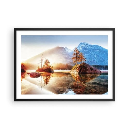 Poster în ramă neagră - Natura într-o nouă lumină - 70x50 cm