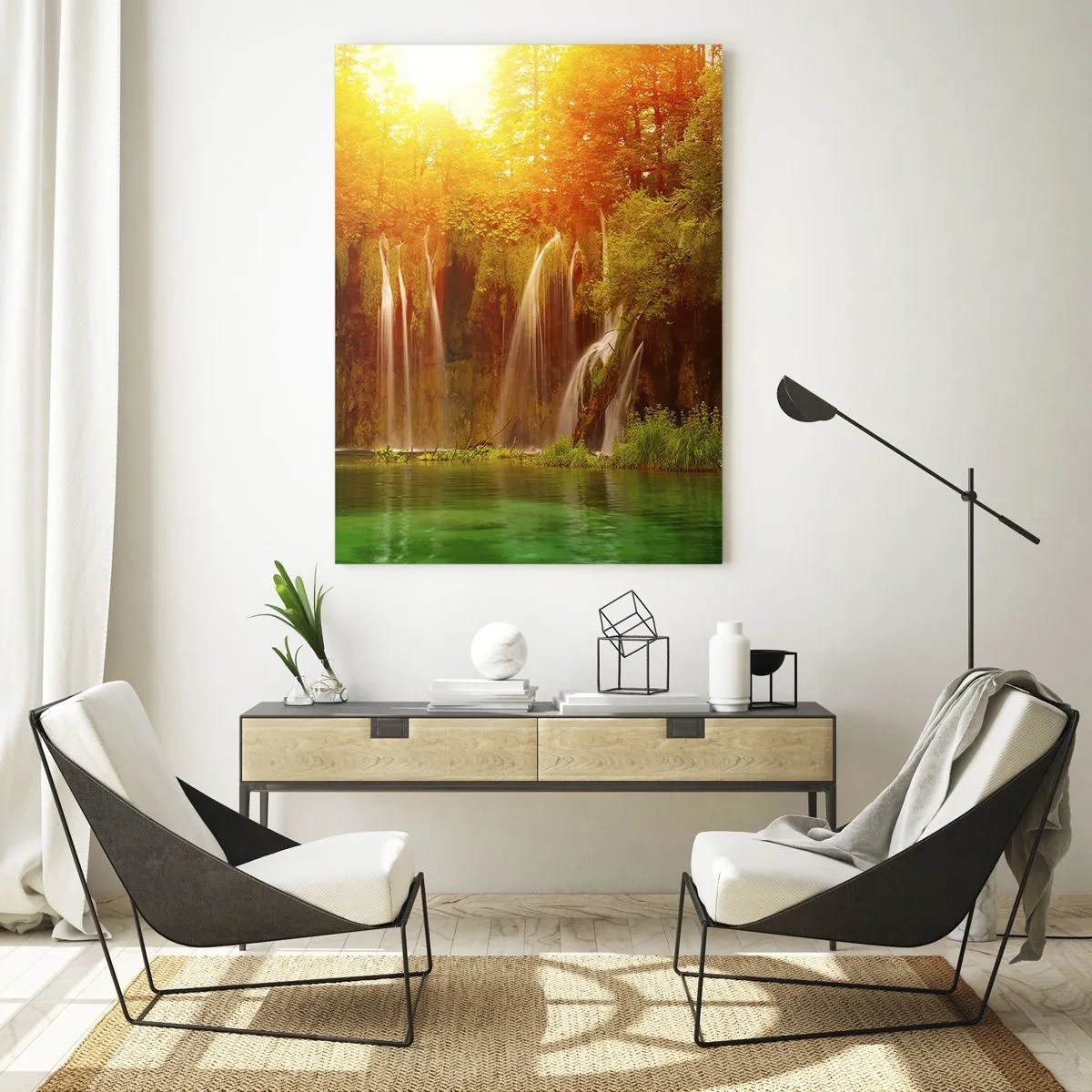 Tablou pe sticlă - La soare și la umbră - 50x70 cm