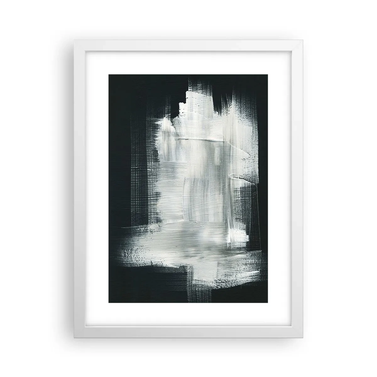 Poster în ramă albă - Țesut vertical și orizontal - 30x40 cm