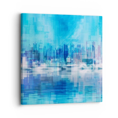 Tablou pe pânză - Înecate în albastru - 30x30 cm