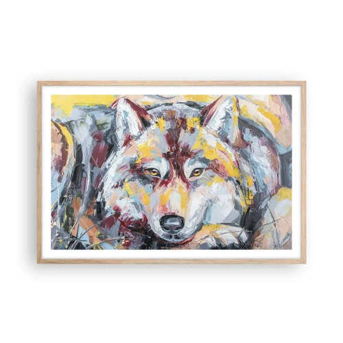 Poster în ramă de stejar deschis - Pace pentru cel drag - 91x61 cm