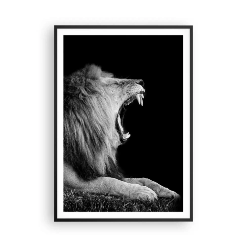 Poster în ramă neagră - Fără nici o ezitare - 70x100 cm