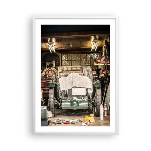 Poster în ramă albă - Înapoi în trecut - 50x70 cm