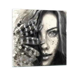 Tablou pe sticlă - Frumusețe sălbatică - 60x60 cm