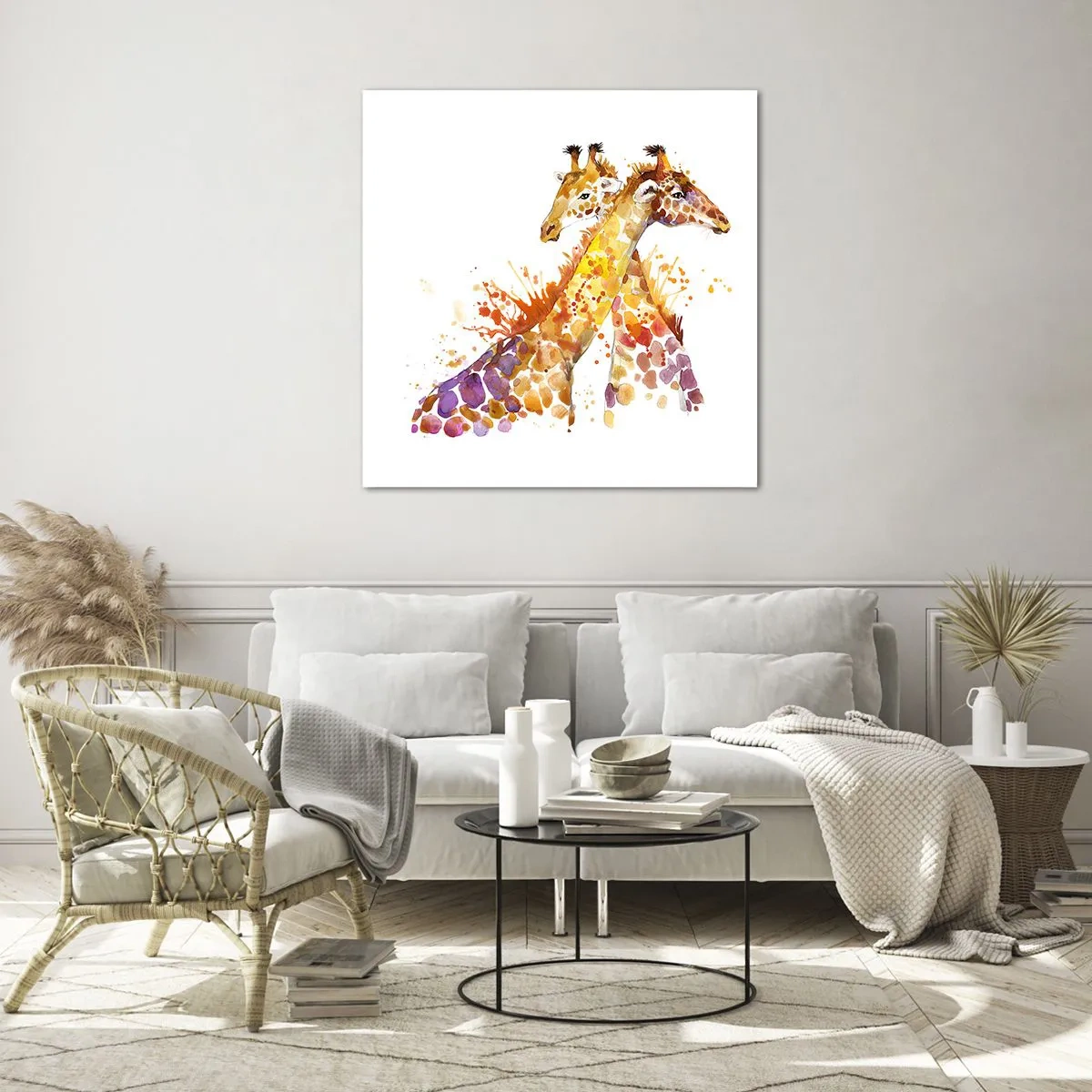 Tablou pe sticlă - Prietenie sau dragoste - 60x60 cm