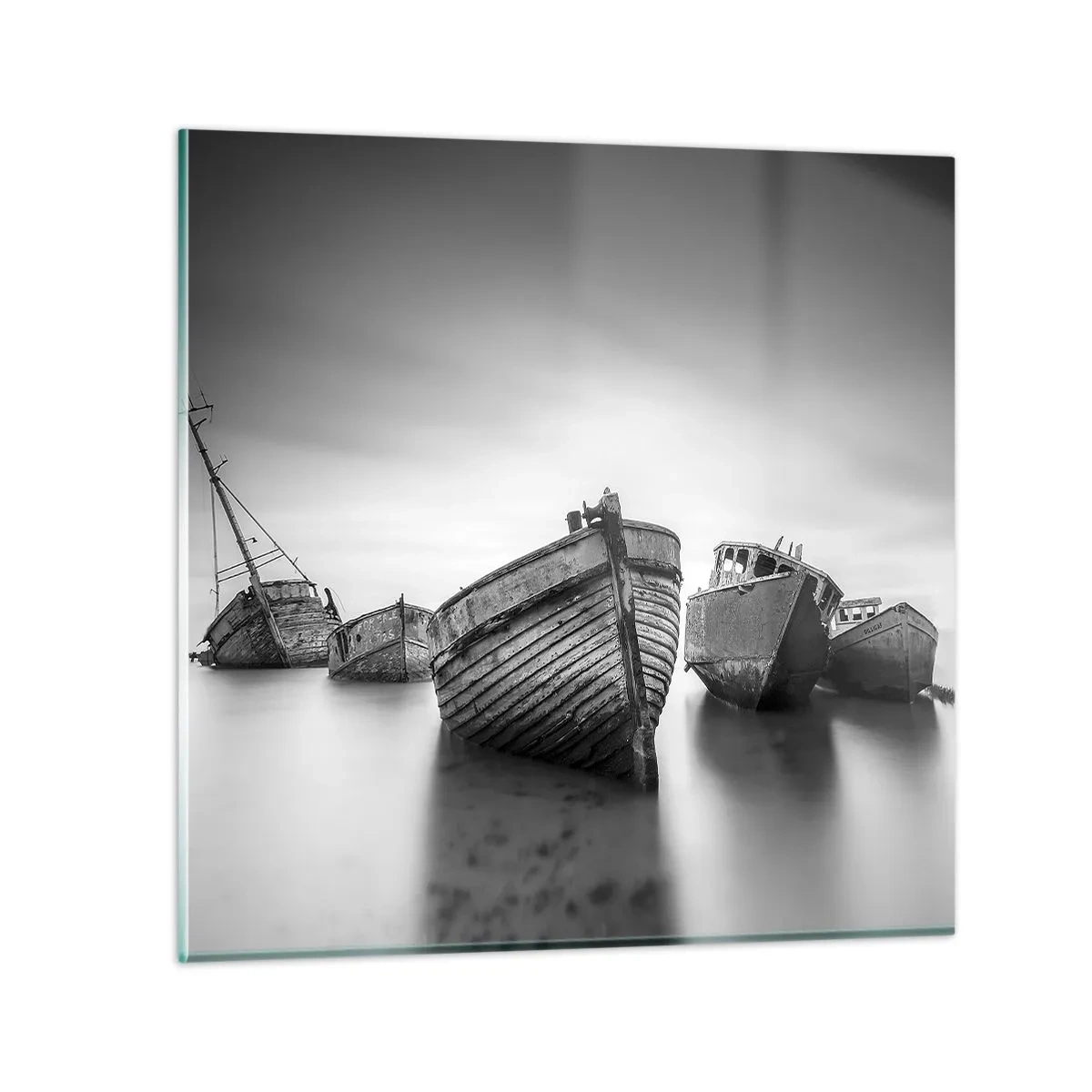 Tablou pe sticlă - Acum sunt doar amintiri... - 40x40 cm