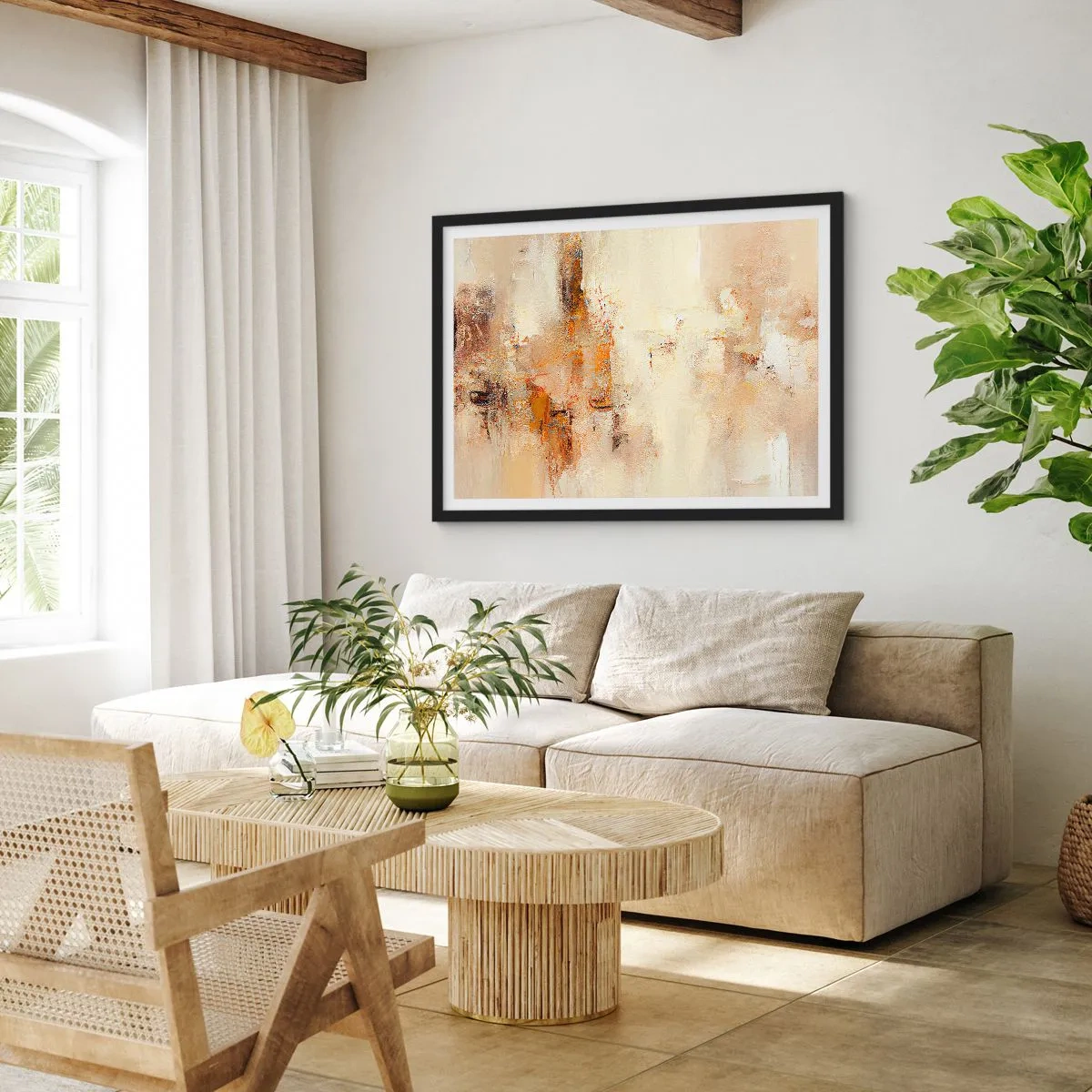 Poster în ramă neagră - Sufletul de chihlimbar - 91x61 cm