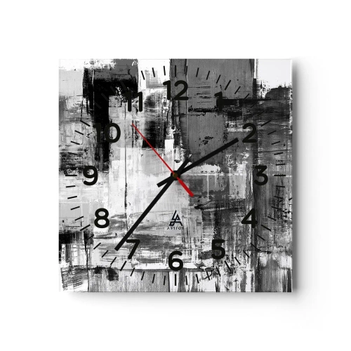 Ceas de perete - Ceas pe sticlă - Griul este frumos - 30x30 cm