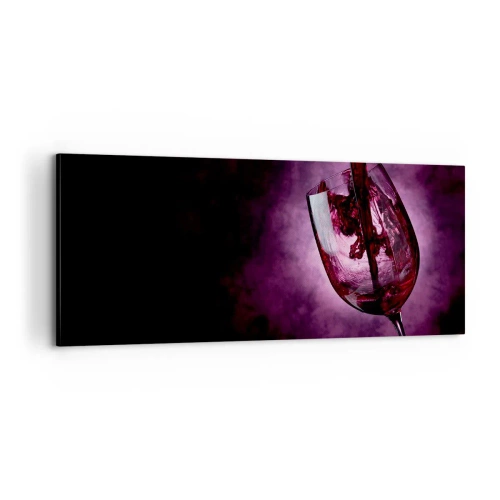 Tablou pe pânză - Stacojiu? Carmin? Nu, rubin. - 100x40 cm