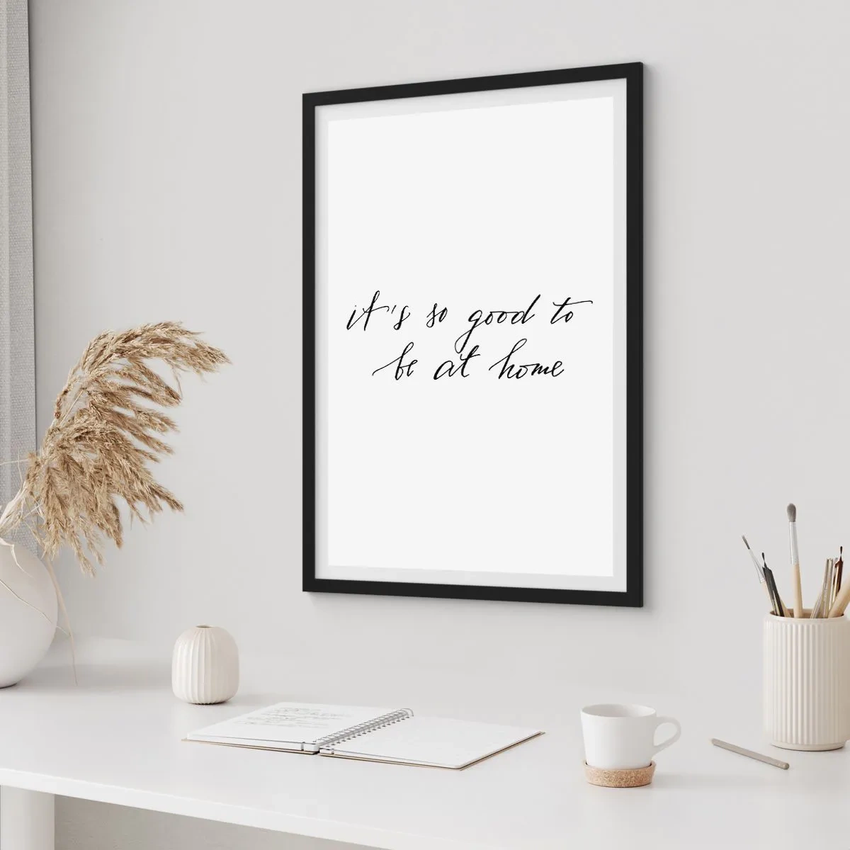 Poster în ramă neagră - Cât de adevărat - 70x100 cm