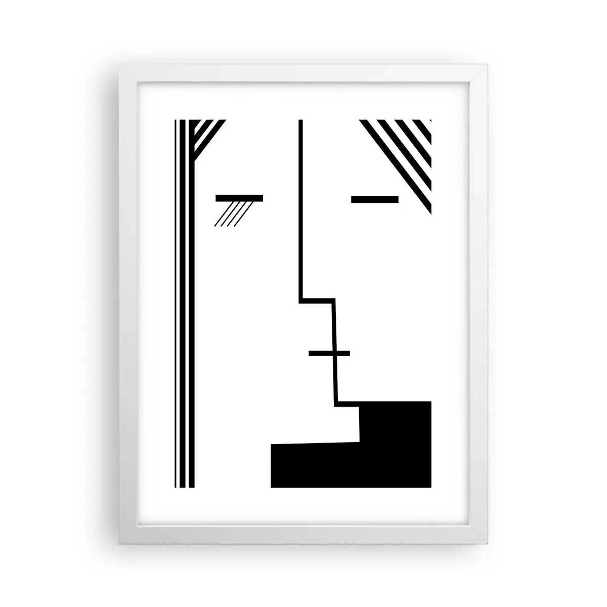 Poster în ramă albă - Doar un sărut - 30x40 cm