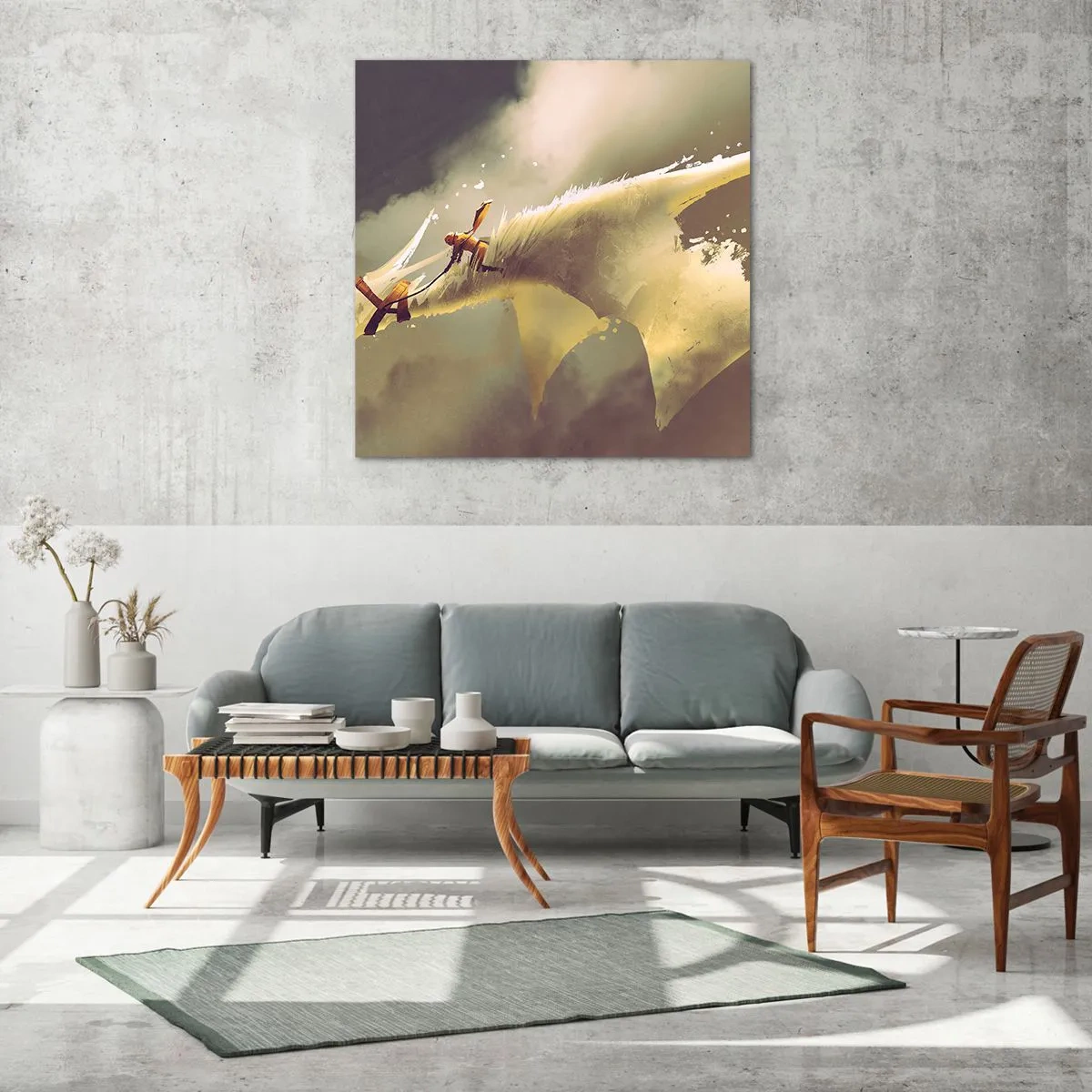 Tablou pe sticlă - Salvăm lumea - 70x70 cm