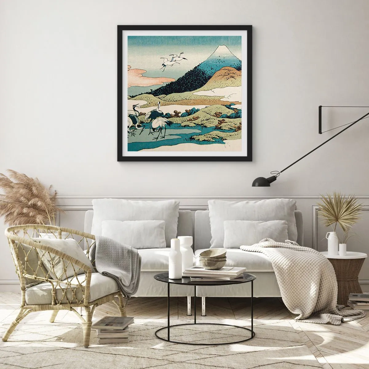 Poster în ramă neagră - În mod japonez - 30x30 cm
