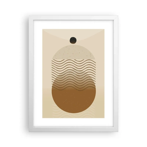 Poster în ramă albă - Despre originea figurilor geometrice - 30x40 cm