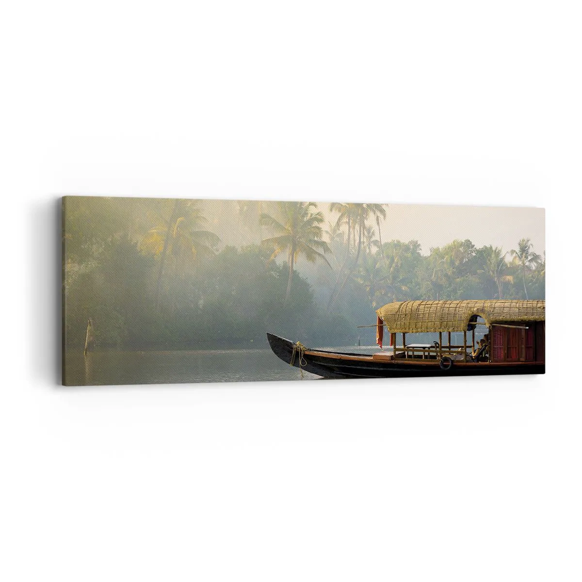 Tablou pe pânză - Casă pe râu - 90x30 cm