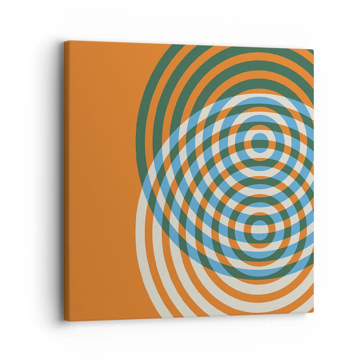 Tablou pe pânză - Variație circulară abstractă - 30x30 cm