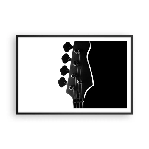 Poster în ramă neagră - Tăcere de rock  - 91x61 cm