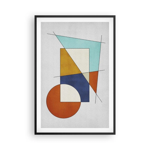 Poster în ramă neagră - Abstracție: distracție modernistă - 61x91 cm