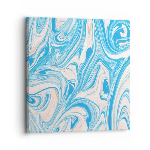Tablou pe pânză - Splash în turcoaz - 30x30 cm