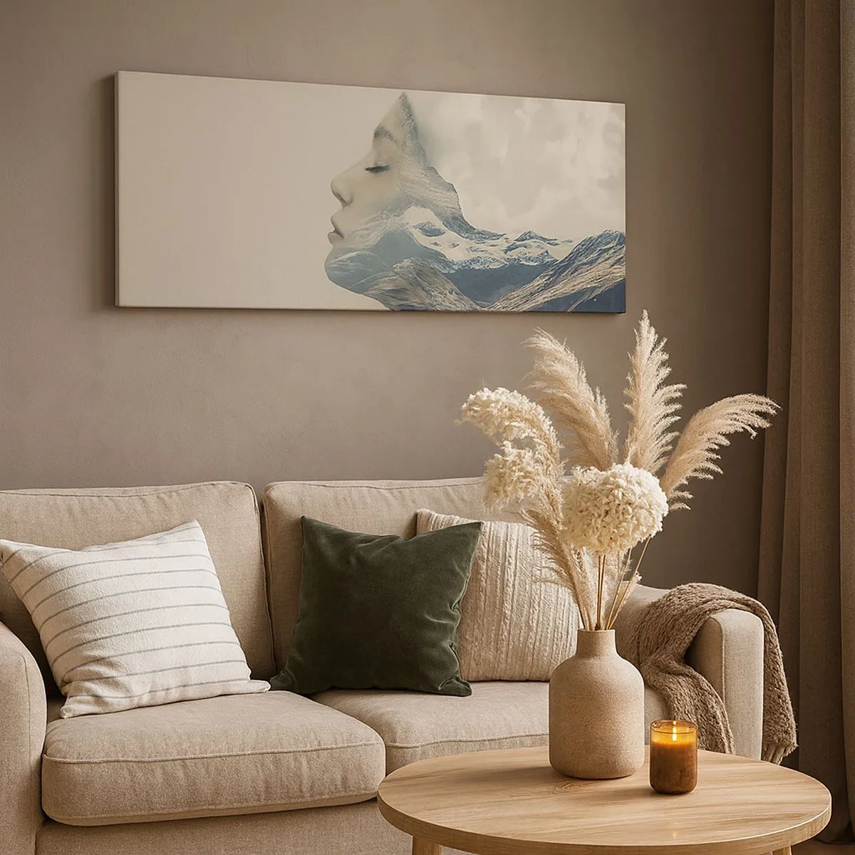 Tablou pe pânză - Frumusețea elementelor - 100x40 cm