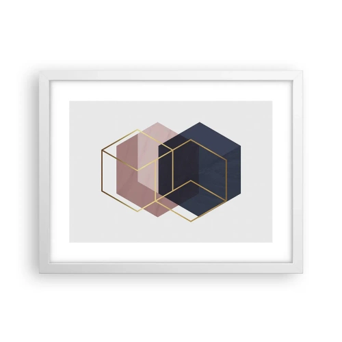 Poster în ramă albă - Puterea simplității - 40x30 cm