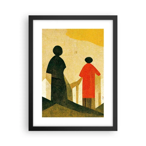 Poster în ramă neagră - Încă un drum lung de parcurs - 30x40 cm