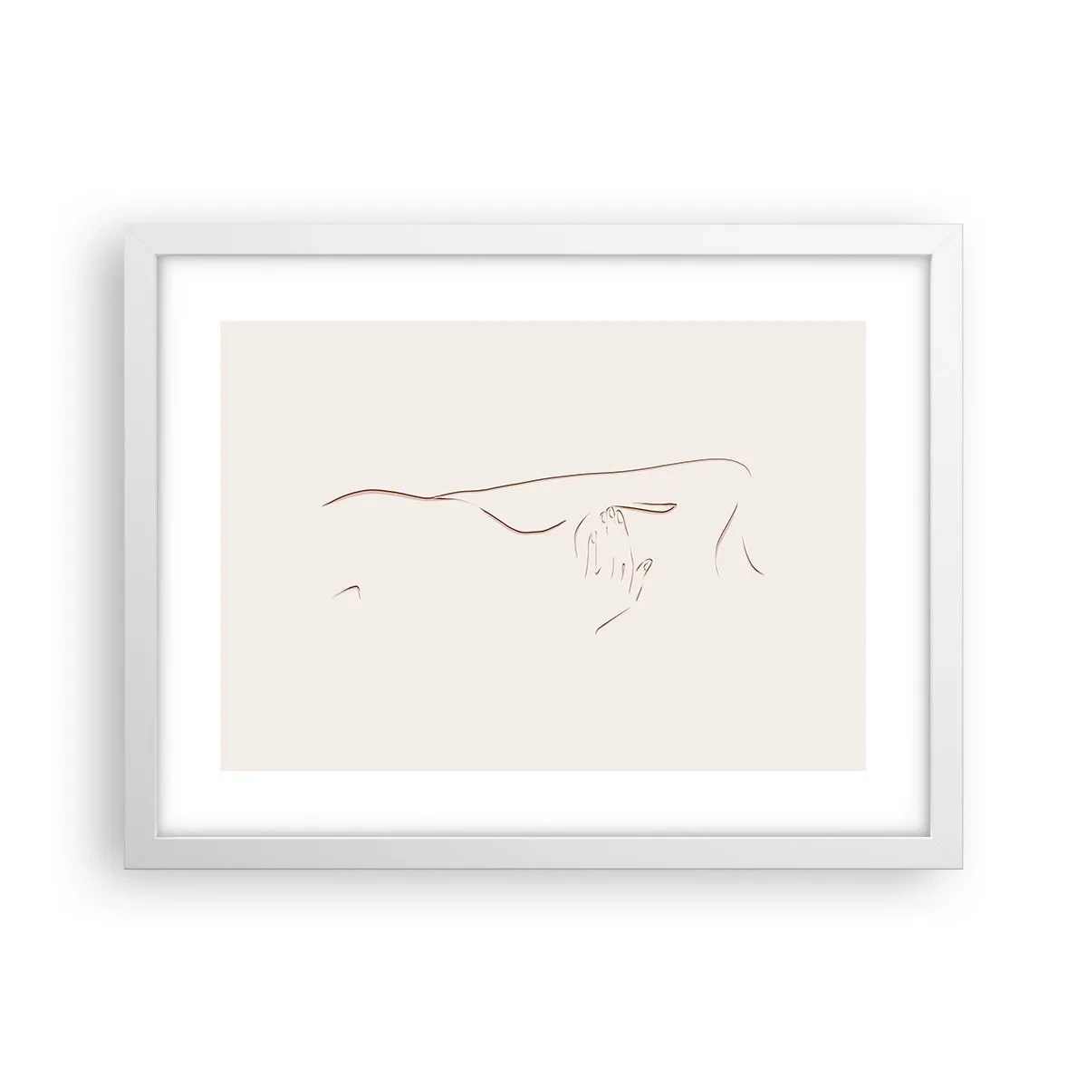 Poster în ramă albă - Forma dorinței - 40x30 cm