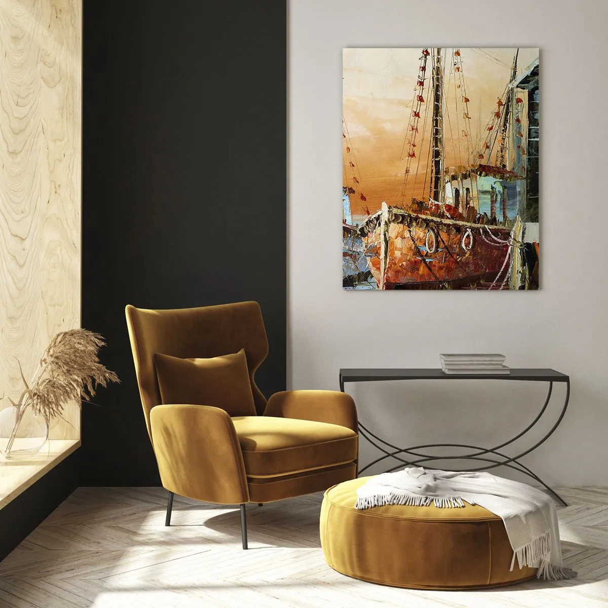 Tablou pe sticlă - Întoarcere pașnică - 50x70 cm