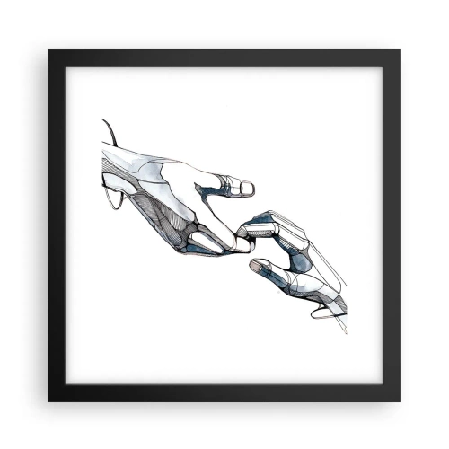Poster în ramă neagră - Gest frumos - 30x30 cm