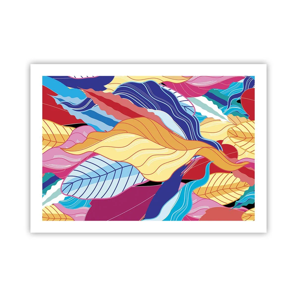 Poster - O dezordine colorată - 70x50 cm