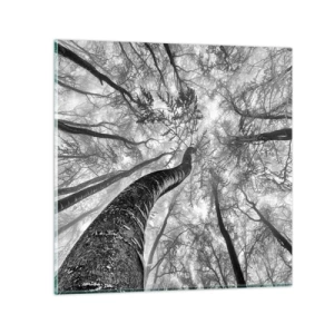 Tablou pe sticlă - Cursa spre lumină - 30x30 cm