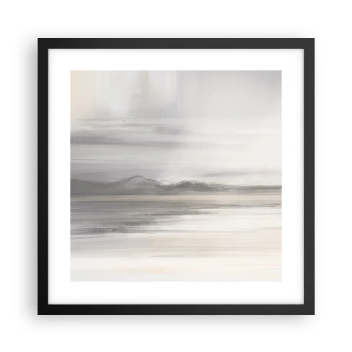 Poster în ramă neagră - Gândul îndepărtat - 40x40 cm