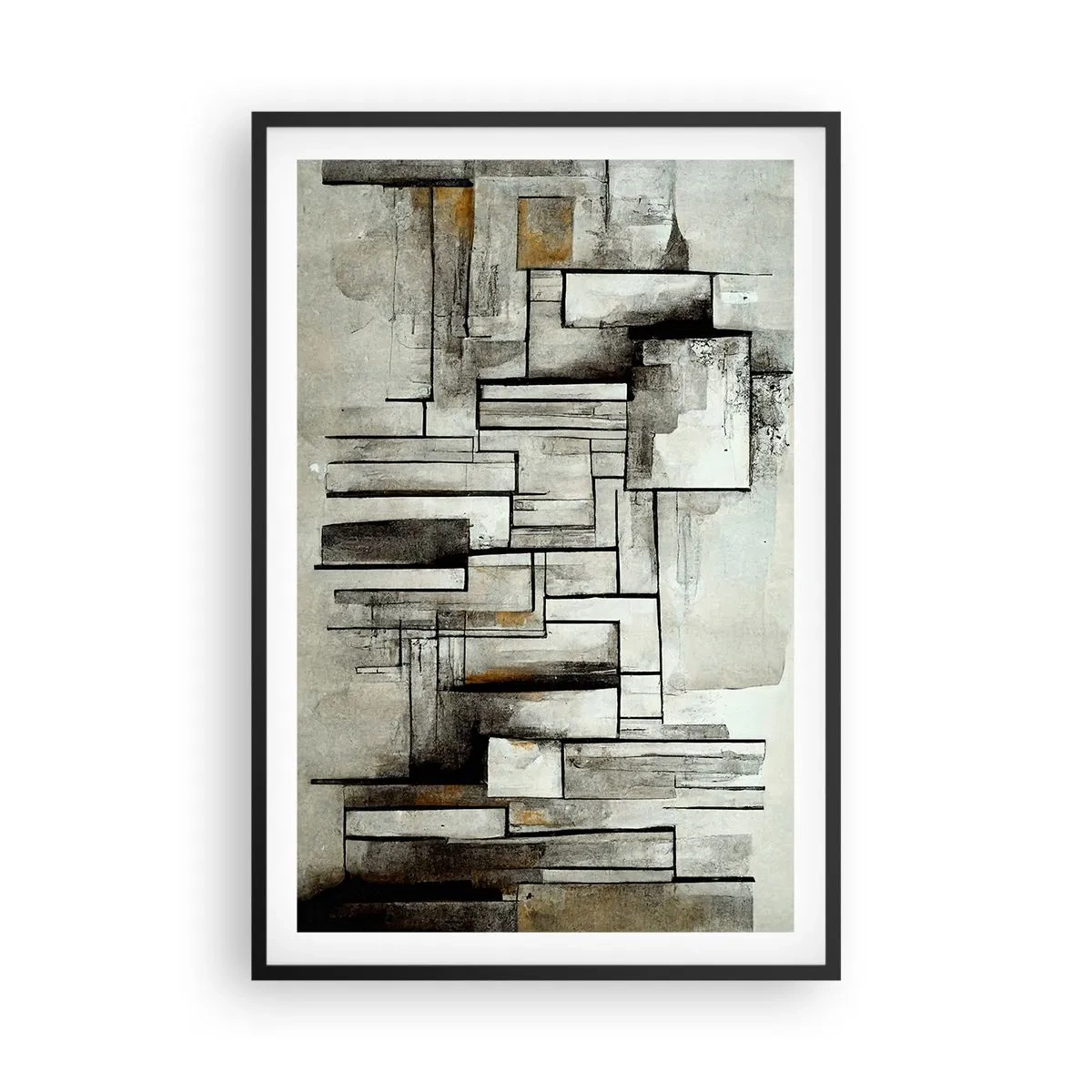 Poster în ramă neagră - Puterea simplității - 61x91 cm