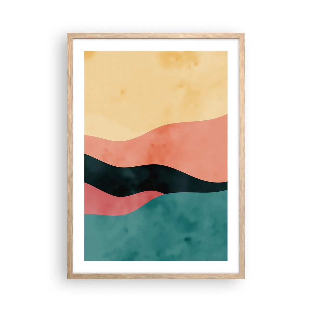 Poster în ramă de stejar deschis - Neconformitate compatibilă - 50x70 cm