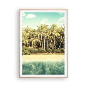 Poster în ramă de stejar deschis - Ce zici de aici? - 70x100 cm