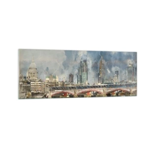 Tablou pe sticlă - Londra în toată splendoarea ei - 140x50 cm