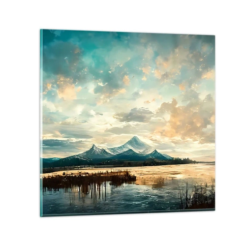 Tablou pe sticlă - Sub protecția cerului - 40x40 cm