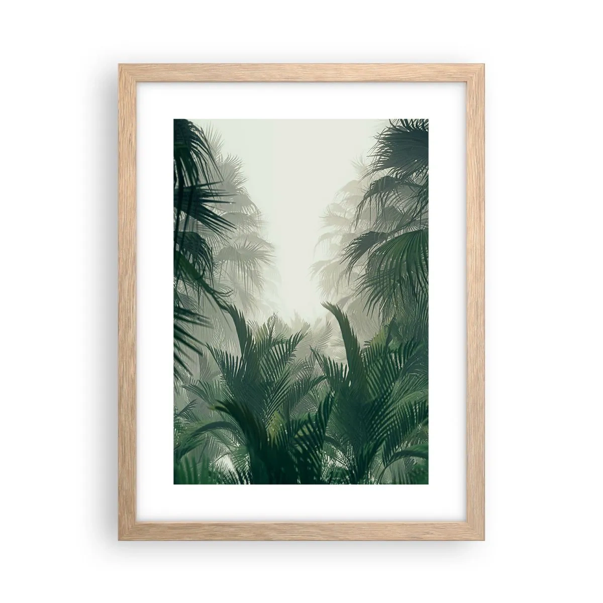 Poster în ramă de stejar deschis - Mister tropical - 30x40 cm