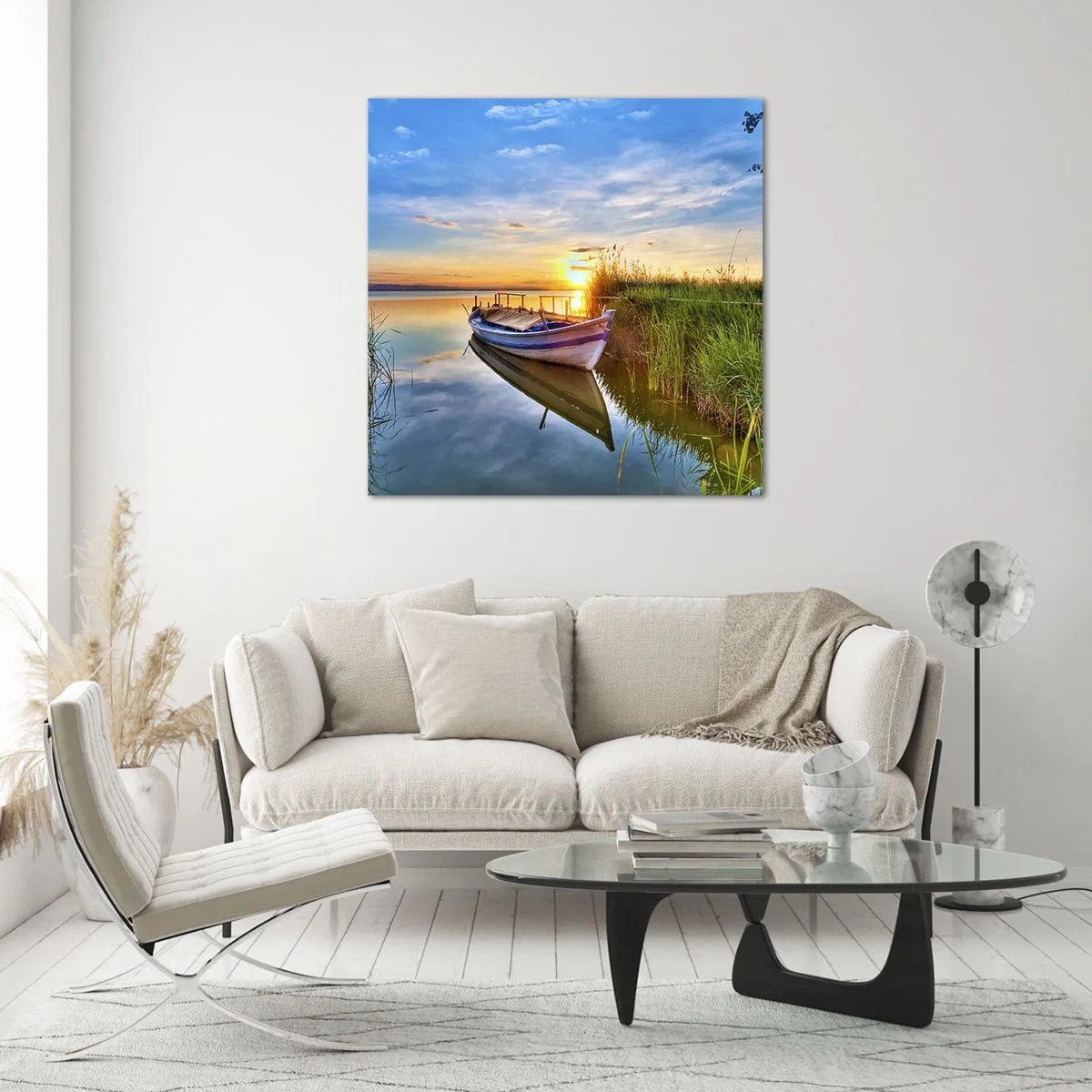 Tablou pe sticlă - Golfulețul viselor împlinite - 70x70 cm